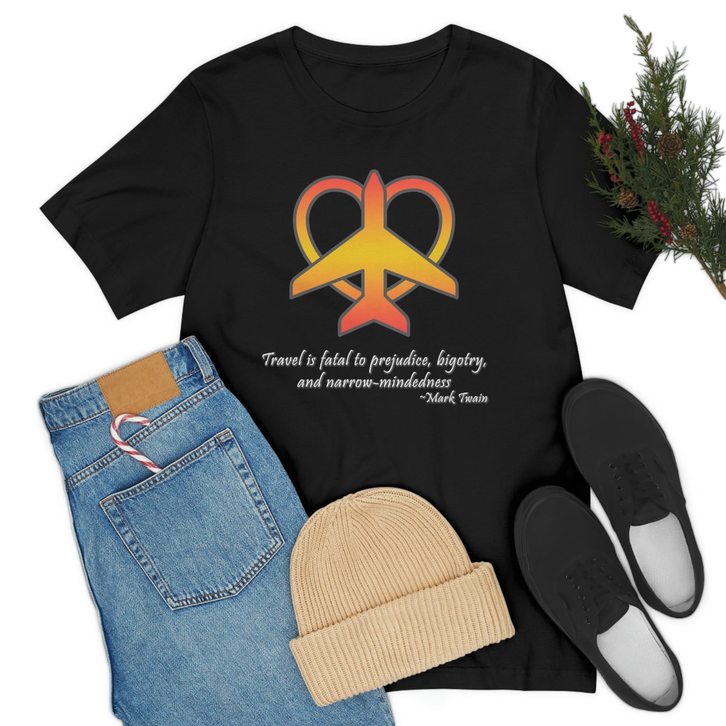 Travel - Fatal to Prejudice T-shirt (Orange/Yellow)