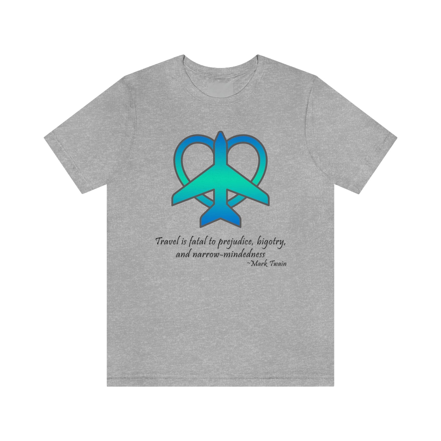 Travel - Fatal to Prejudice T-shirt (Blue/Green)