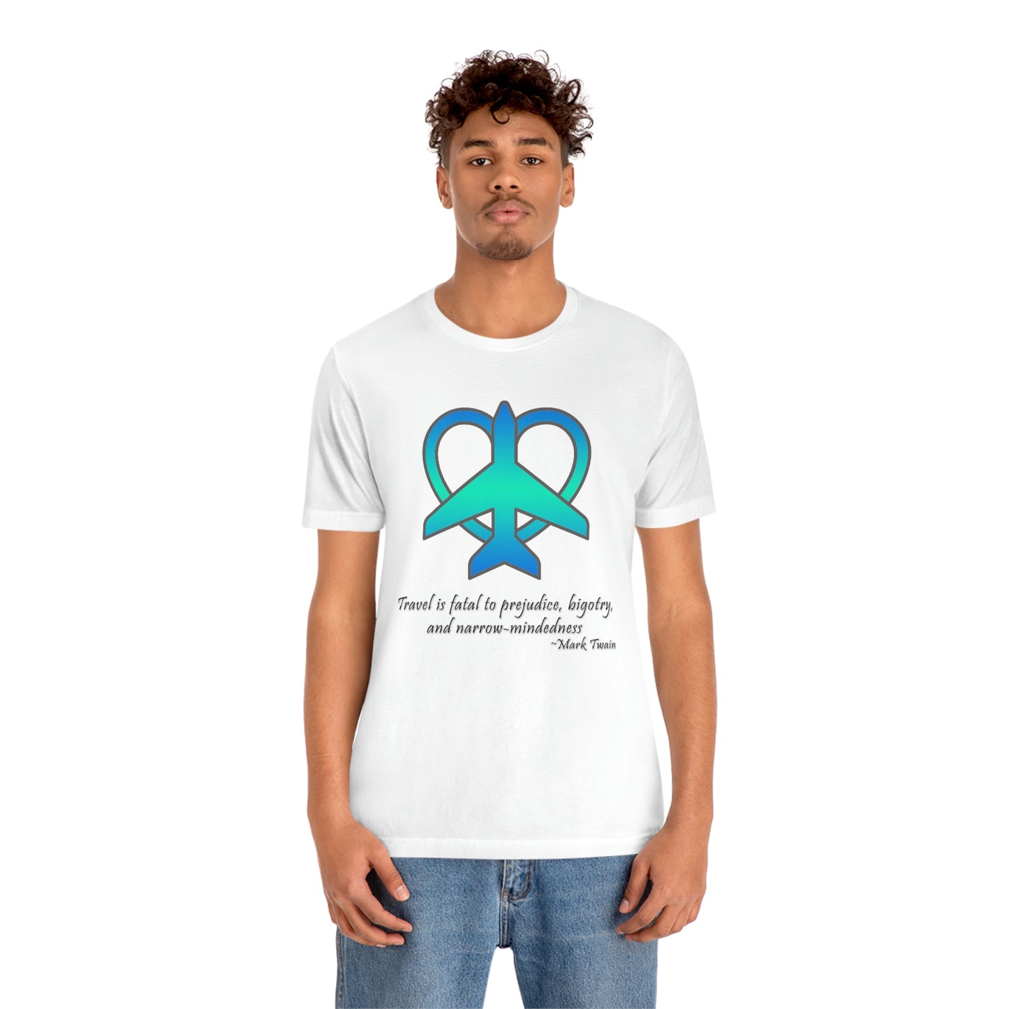 Travel - Fatal to Prejudice T-shirt (Blue/Green)