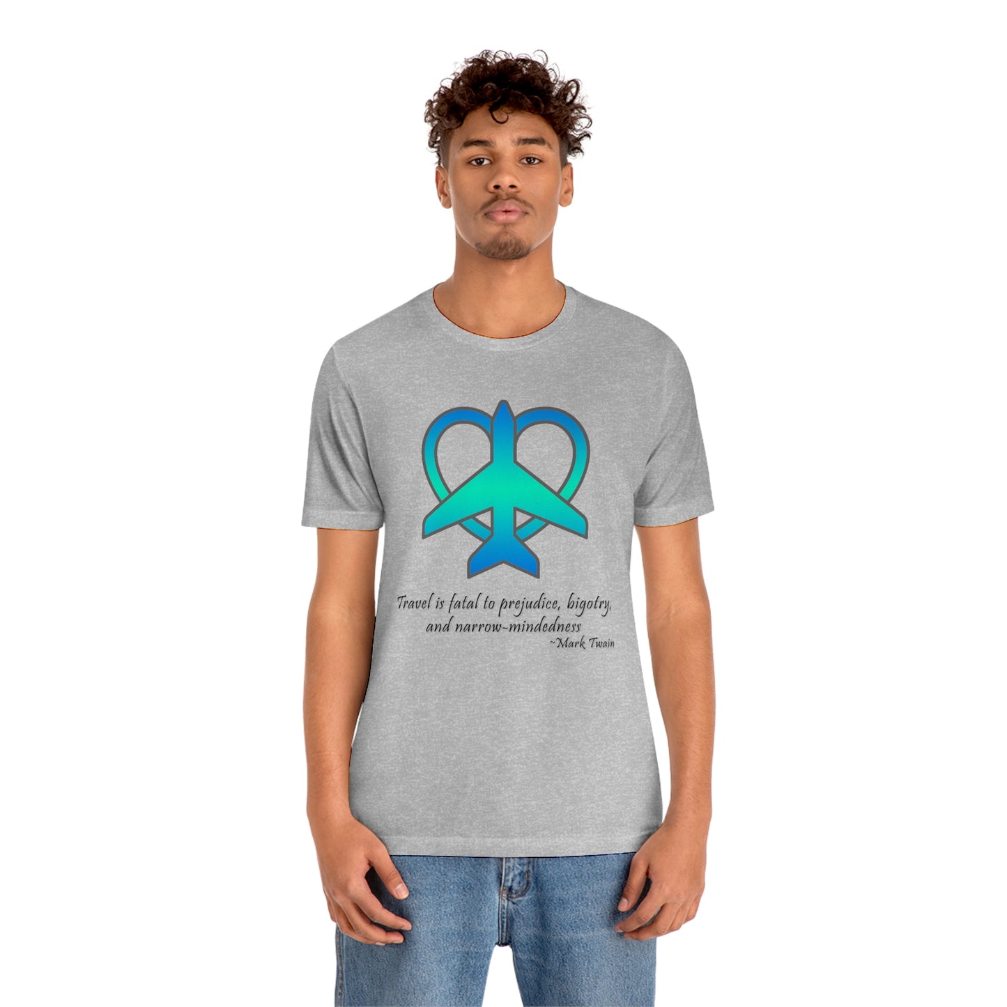 Travel - Fatal to Prejudice T-shirt (Blue/Green)