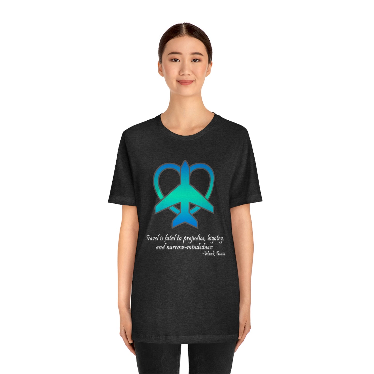 Travel - Fatal to Prejudice T-shirt (Blue/Green)