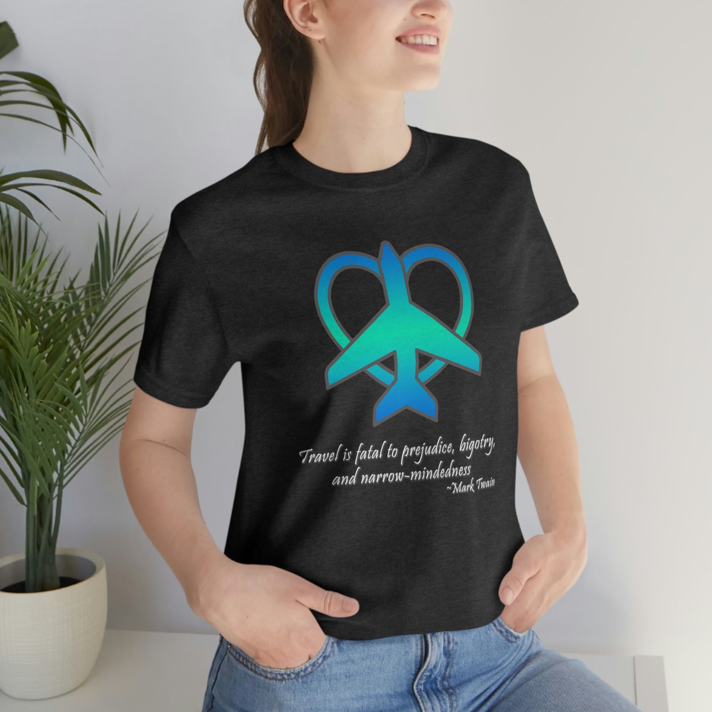 Travel - Fatal to Prejudice T-shirt (Blue/Green)