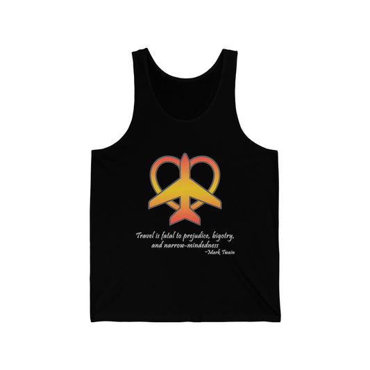 Travel - Fatal to Prejudice Tank Top (Orange/Yellow)