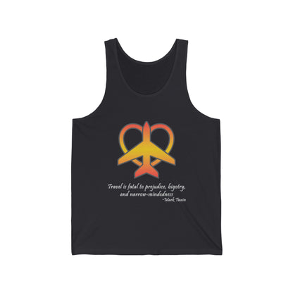 Travel - Fatal to Prejudice Tank Top (Orange/Yellow)