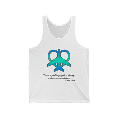 Travel - Fatal to Prejudice Tank Top (Blue/Green)