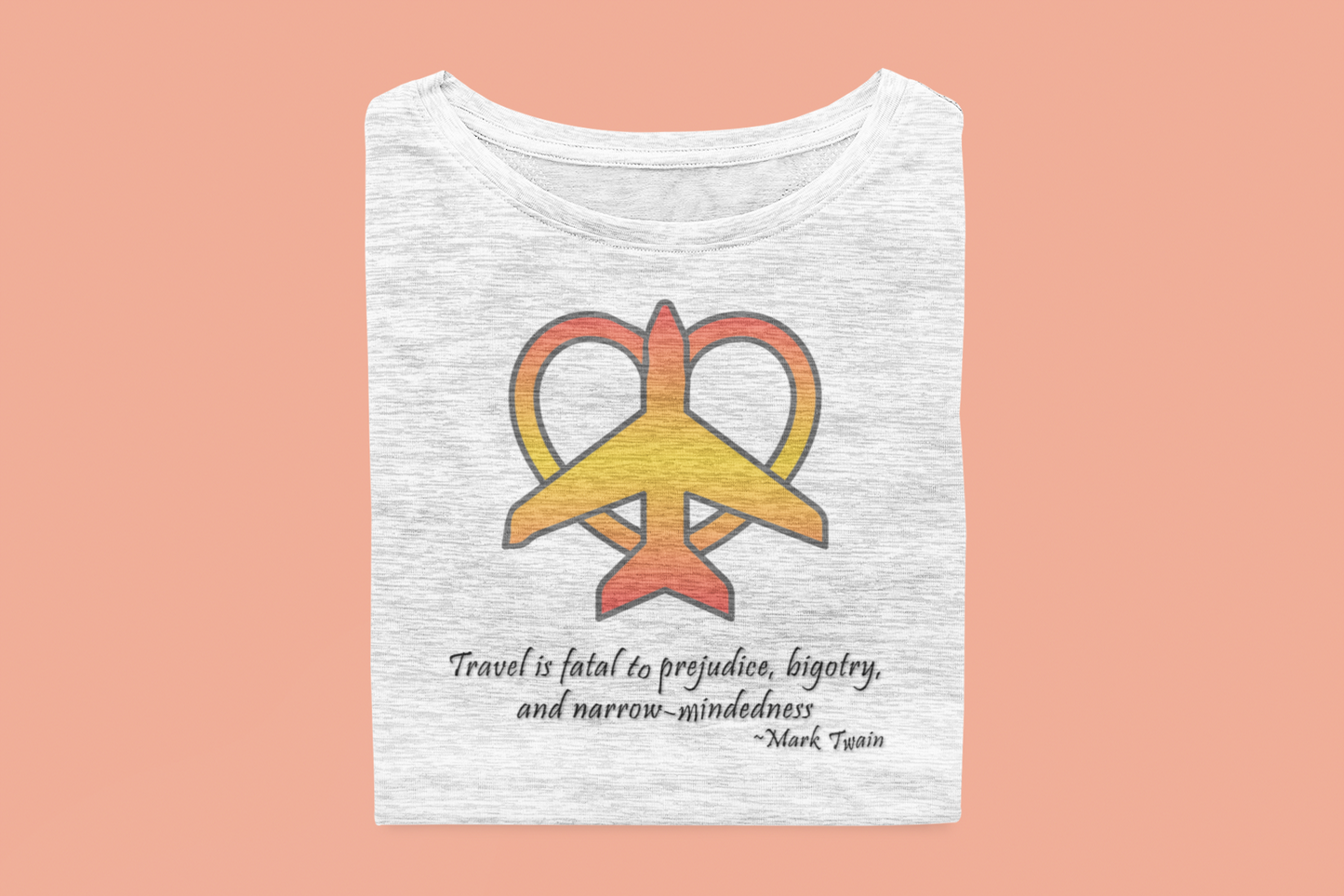 Travel - Fatal to Prejudice T-shirt (Orange/Yellow)