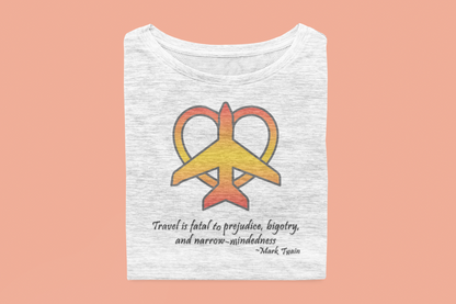 Travel - Fatal to Prejudice T-shirt (Orange/Yellow)