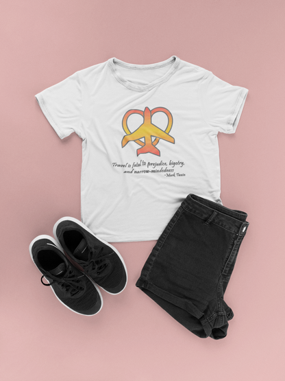 Travel - Fatal to Prejudice T-shirt (Orange/Yellow)