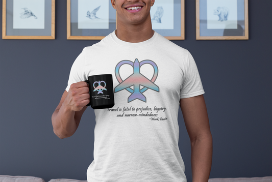 Travel - Fatal to Prejudice T-shirt (Pastels)