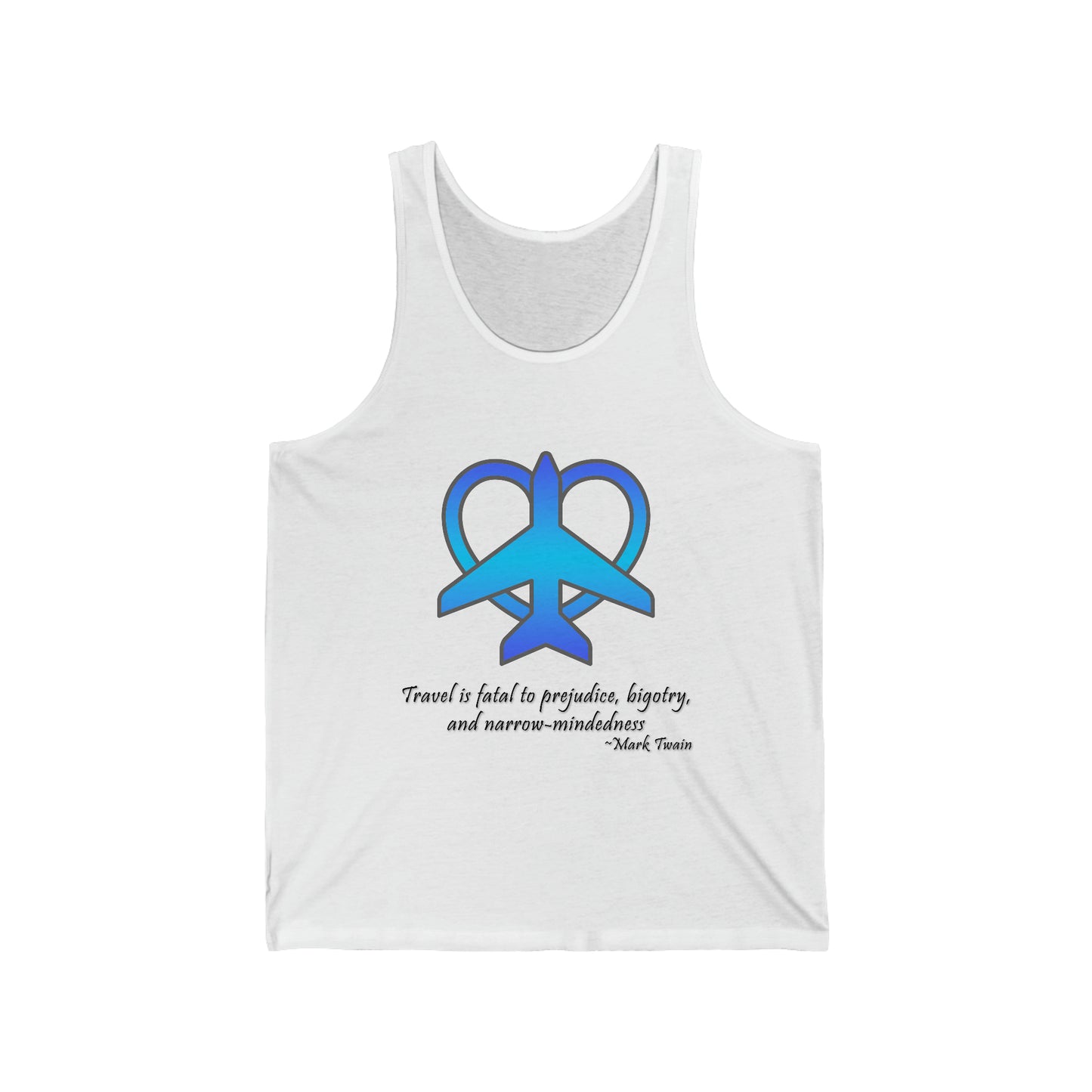 Travel - Fatal to Prejudice Tank Top (Blue)