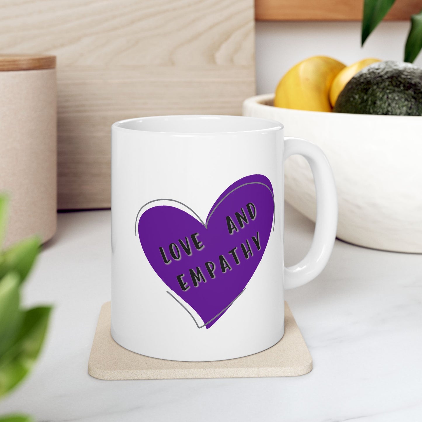 Love and Empathy Logo Mug, 11 oz