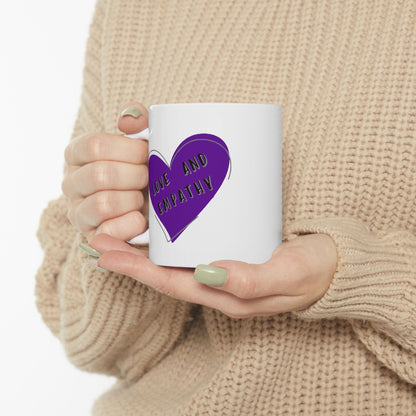 Love and Empathy Logo Mug, 11 oz
