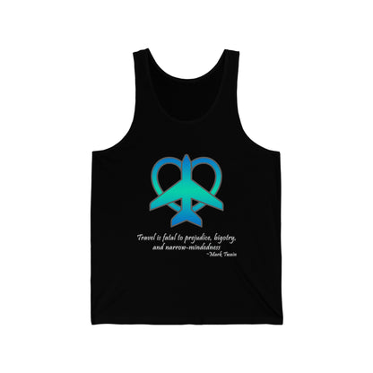 Travel - Fatal to Prejudice Tank Top (Blue/Green)