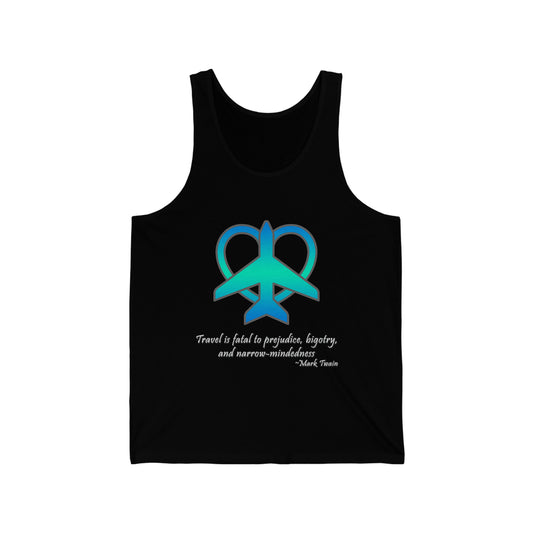 Travel - Fatal to Prejudice Tank Top (Blue/Green)