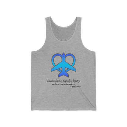 Travel - Fatal to Prejudice Tank Top (Blue)