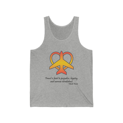 Travel - Fatal to Prejudice Tank Top (Orange/Yellow)