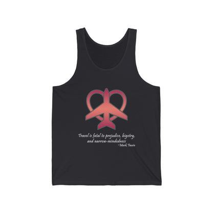 Travel - Fatal to Prejudice Tank Top (Red/Pink)