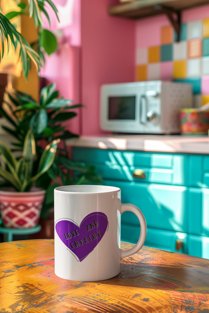Love and Empathy Logo Mug, 11 oz