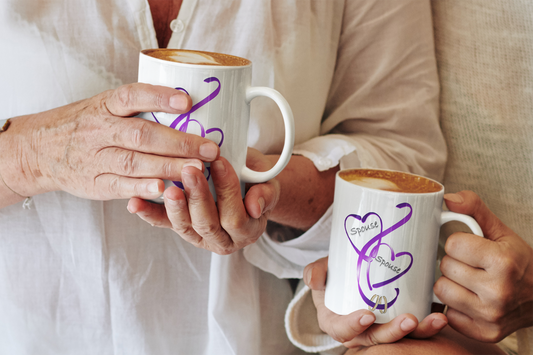 Hearts Ribbons & Rings 11oz White Mug (Spouse/Spouse)