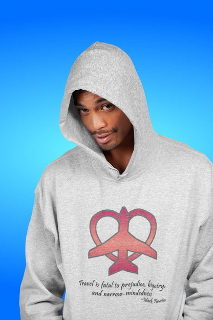 Travel - Fatal to Prejudice Hoodie (Red/Pink)