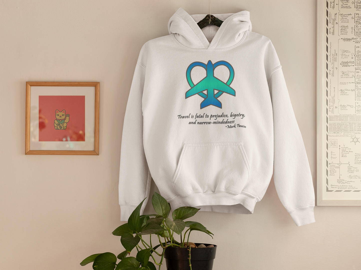 Travel - Fatal to Prejudice Hoodie (Blue/Green)