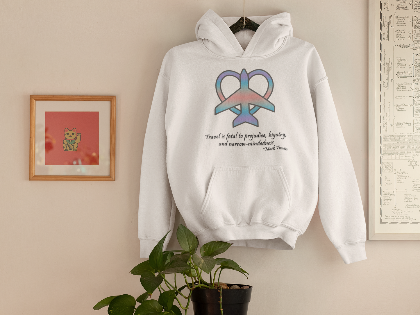 Travel - Fatal to Prejudice Hoodie (Pastels)