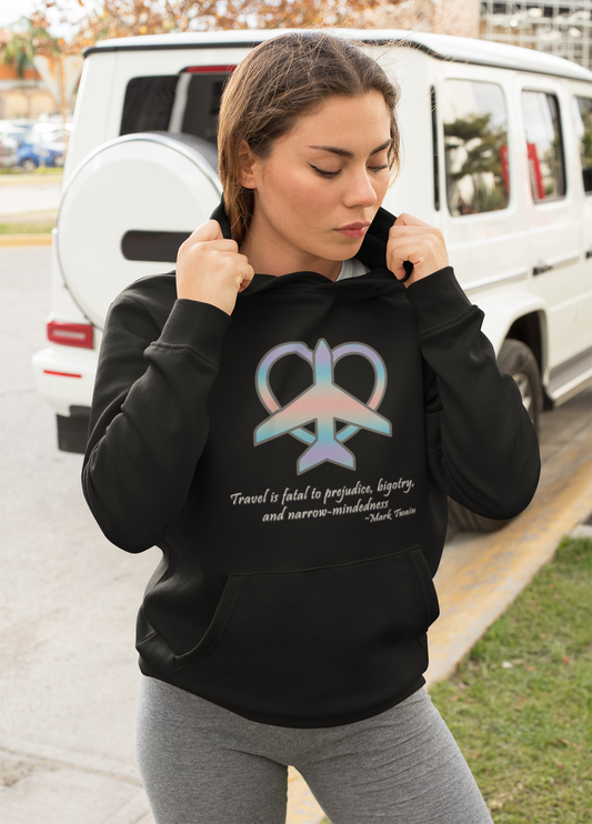 Travel - Fatal to Prejudice Hoodie (Pastels)