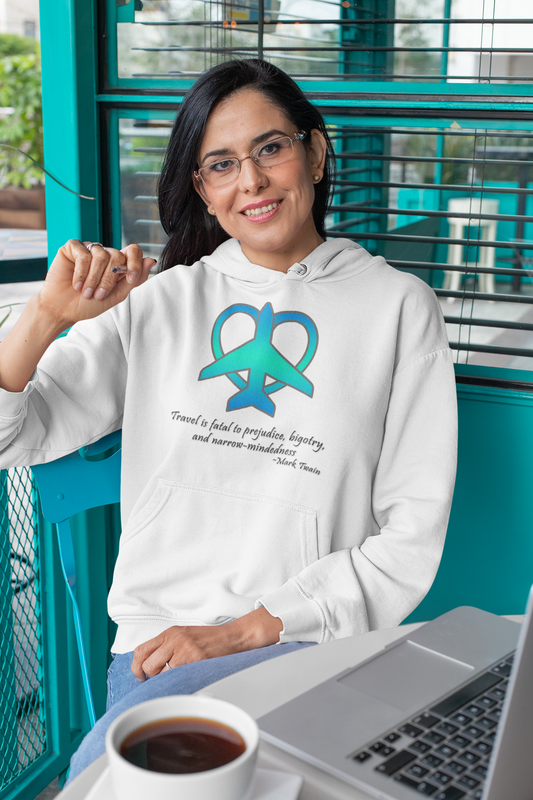 Travel - Fatal to Prejudice Hoodie (Blue/Green)