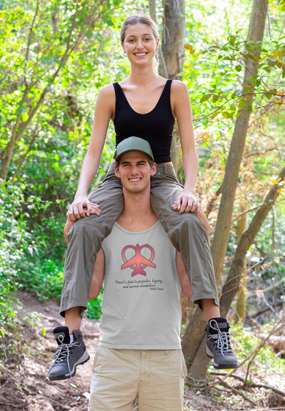 Travel - Fatal to Prejudice Tank Top (Red/Pink)