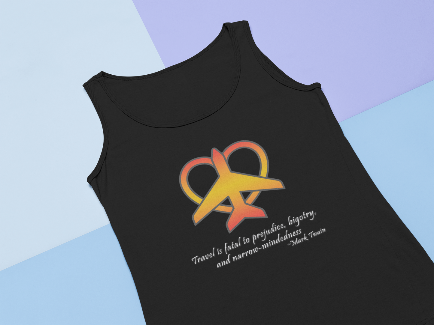 Travel - Fatal to Prejudice Tank Top (Orange/Yellow)