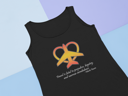 Travel - Fatal to Prejudice Tank Top (Orange/Yellow)