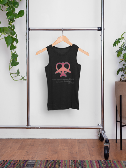 Travel - Fatal to Prejudice Tank Top (Red/Pink)