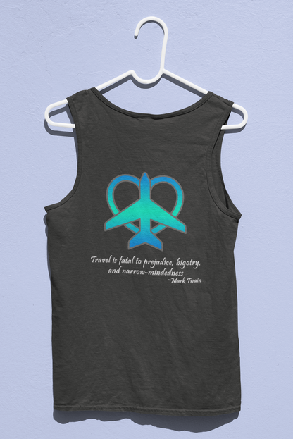 Travel - Fatal to Prejudice Tank Top (Blue/Green)