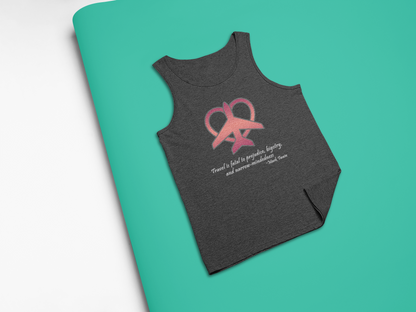 Travel - Fatal to Prejudice Tank Top (Red/Pink)