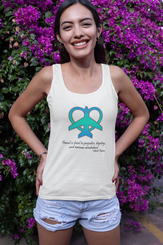 Travel - Fatal to Prejudice Tank Top (Blue/Green)