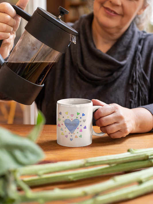 Empathy - Greatest Virtue 11 oz White Ceramic Mug