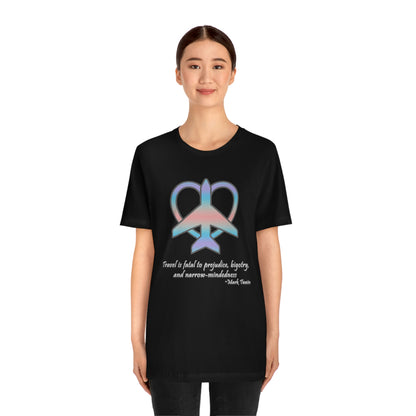 Travel - Fatal to Prejudice T-shirt (Pastels)