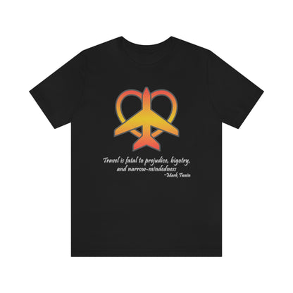 Travel - Fatal to Prejudice T-shirt (Orange/Yellow)