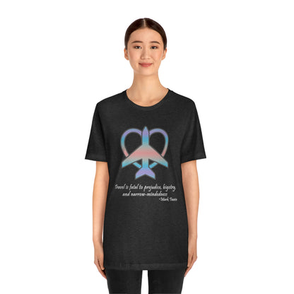 Travel - Fatal to Prejudice T-shirt (Pastels)