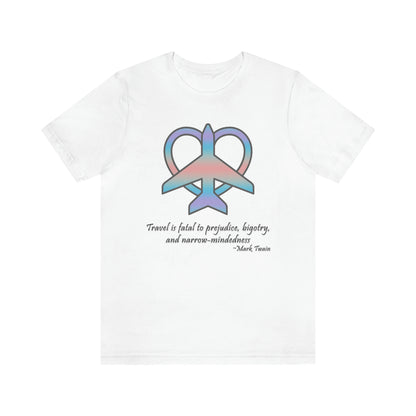 Travel - Fatal to Prejudice T-shirt (Pastels)