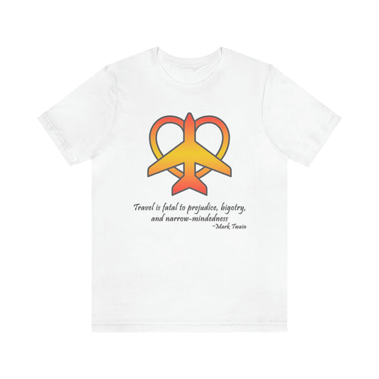 Travel - Fatal to Prejudice T-shirt (Orange/Yellow)