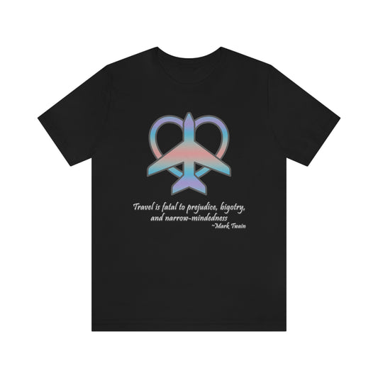 Travel - Fatal to Prejudice T-shirt (Pastels)