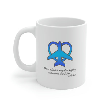Travel - Fatal to Prejudice 11oz White Ceramic Mug