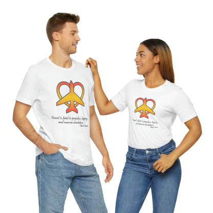 Travel - Fatal to Prejudice T-shirt (Orange/Yellow)