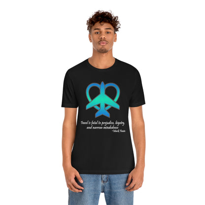 Travel - Fatal to Prejudice T-shirt (Blue/Green)