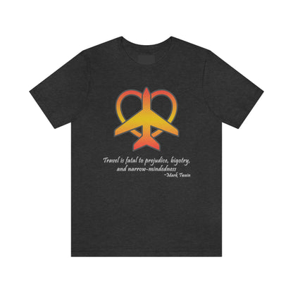 Travel - Fatal to Prejudice T-shirt (Orange/Yellow)