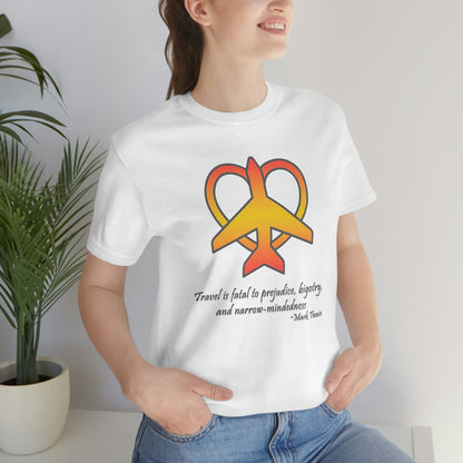 Travel - Fatal to Prejudice T-shirt (Orange/Yellow)