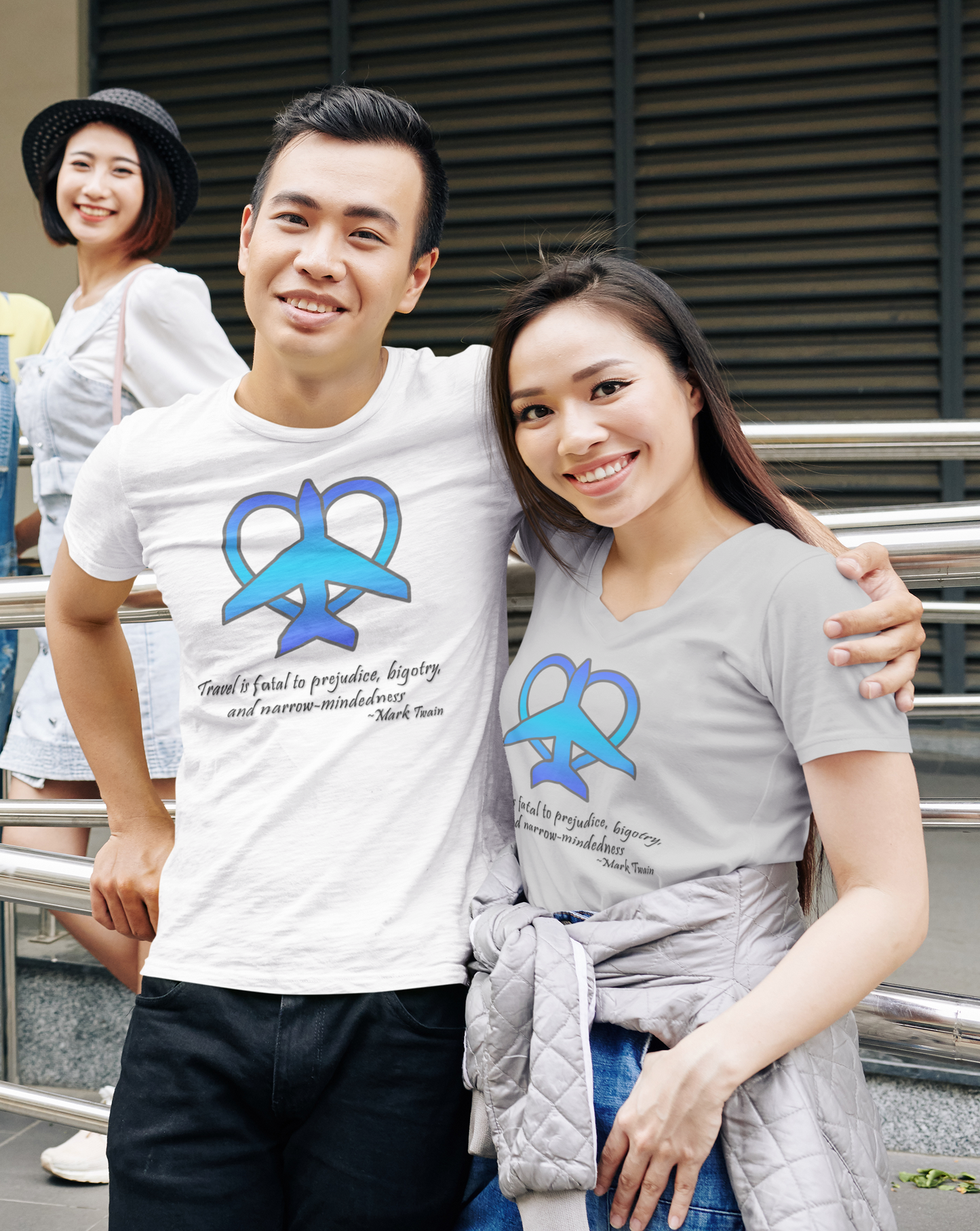 Travel - Fatal to Prejudice T-shirt (Blue)