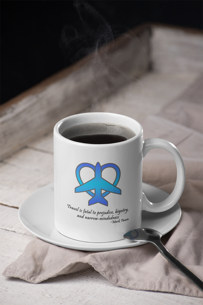 Travel - Fatal to Prejudice 11oz White Ceramic Mug