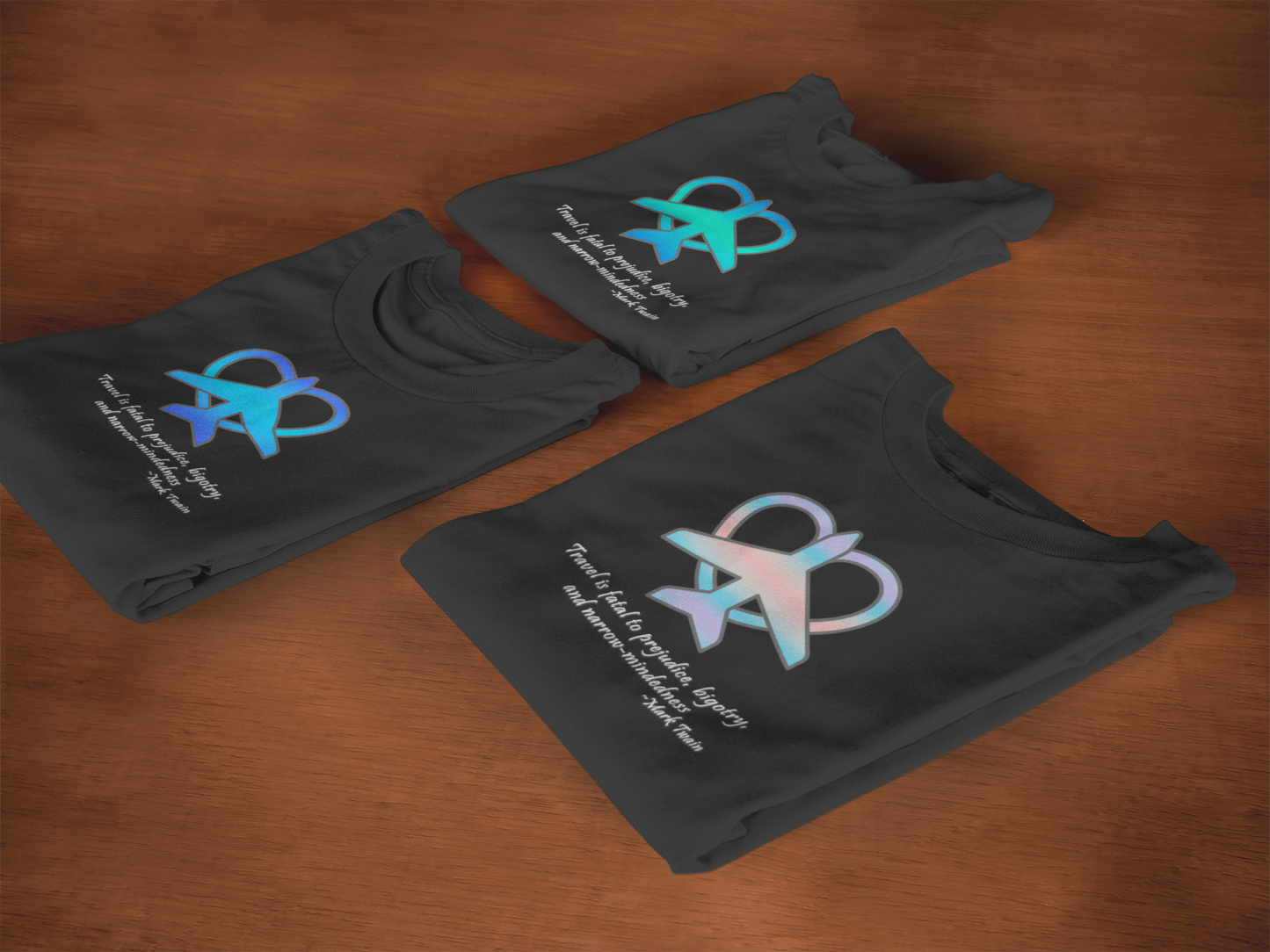 Travel - Fatal to Prejudice T-shirt (Blue)